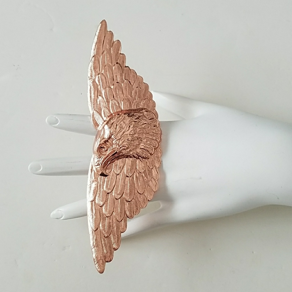 GASOLINE GLAMOUR rose gold eagle ring